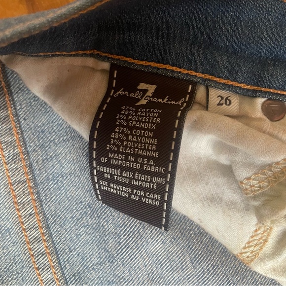 7 FAM CROPPED JEANS (26) - Picture 4 of 6